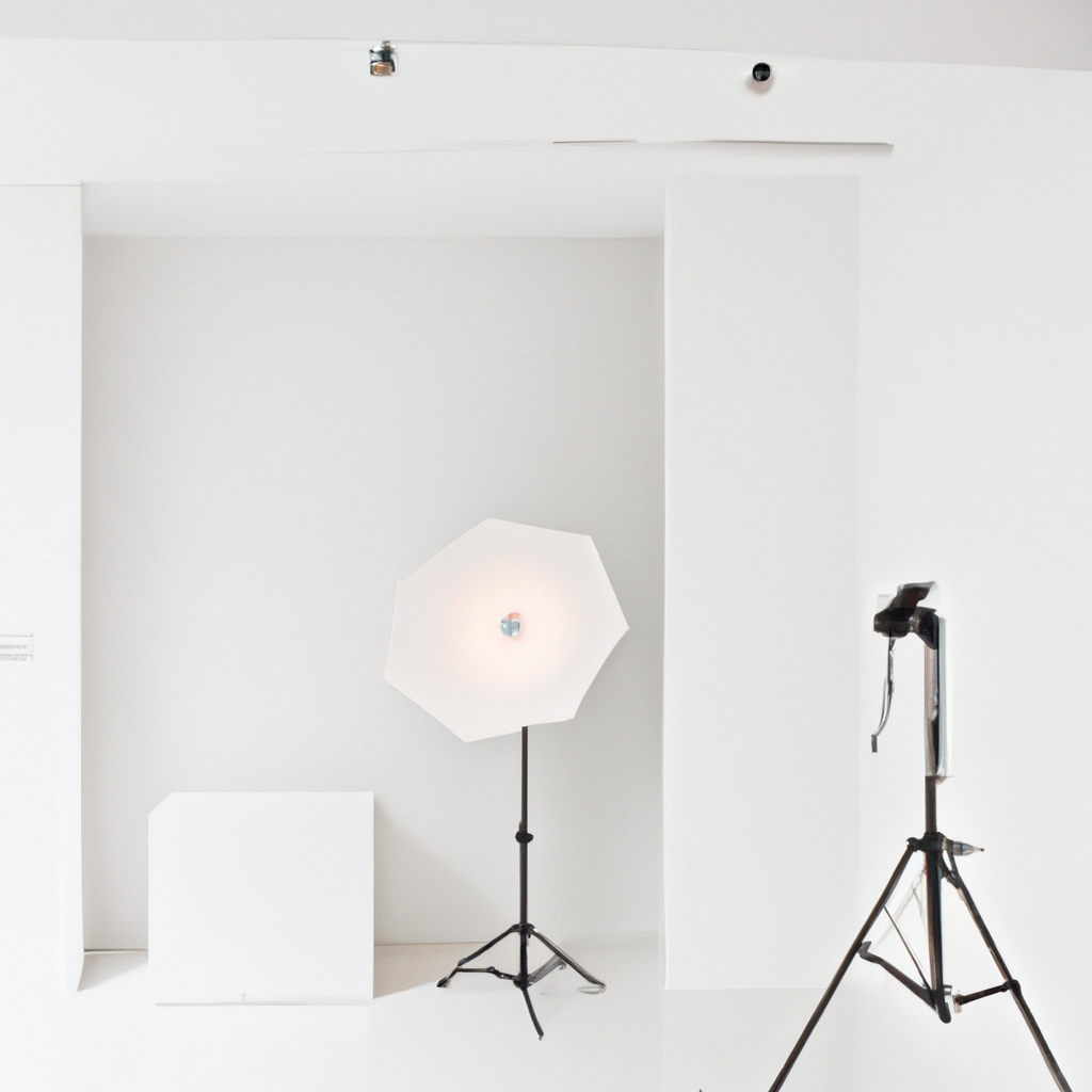 白を基調としたスタジオ内観